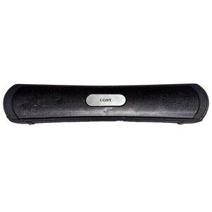 Coby Speaker Wireless Bluetooth Portable Black Low Profile CMB-103 Tested Works